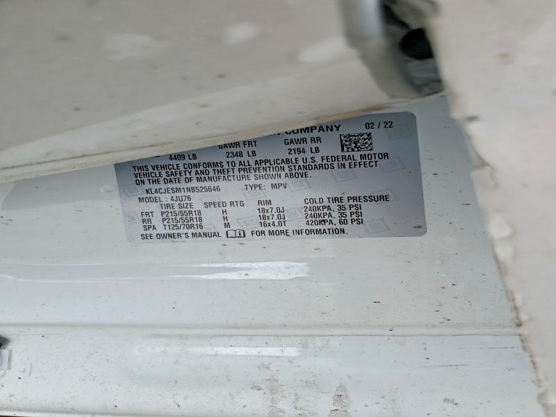 Продаж на аукціоні авто 2022 Buick Encore, vin: KL4CJESM1NB525646, номер лоту: 46520896