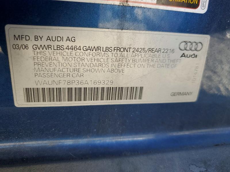 Продажа на аукционе авто 2006 Audi A3, vin: WAUNF78P36A169329, номер лота: 46514136