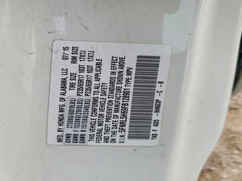 76337435 :رقم المزاد ، 5FNRL5H69FB128901 vin ، 2015 Honda Odyssey مزاد بيع