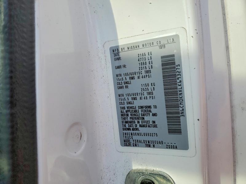 Продаж на аукціоні авто 2020 Nissan Nv200, vin: 3N6CM0KNXLK693275, номер лоту: 77848945