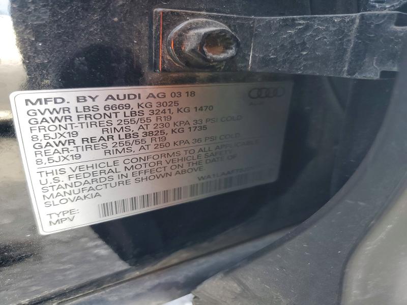 47701746 :رقم المزاد ، WA1LAAF72JD036393 vin ، 2018 Audi Q7 مزاد بيع