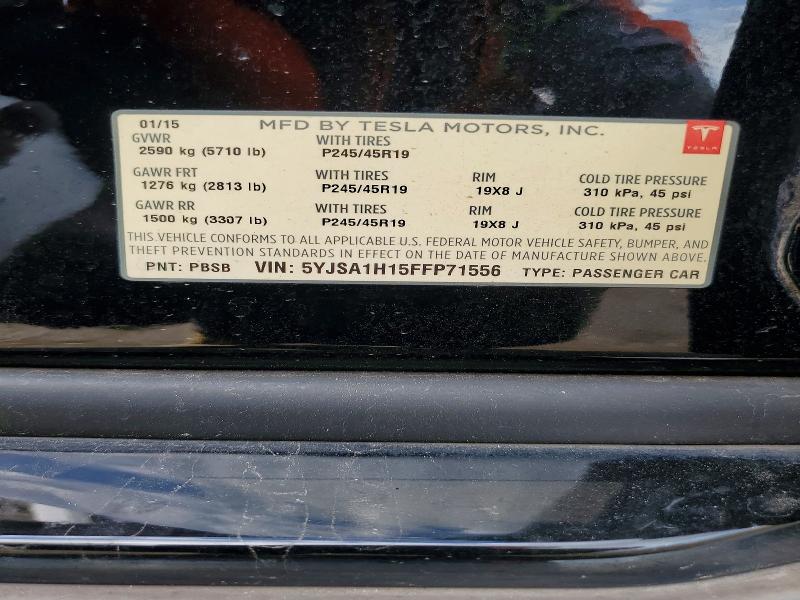 Aukcja sprzedaży 2015 Tesla Model S, vin: 5YJSA1H15FFP71556, numer aukcji: 45678946