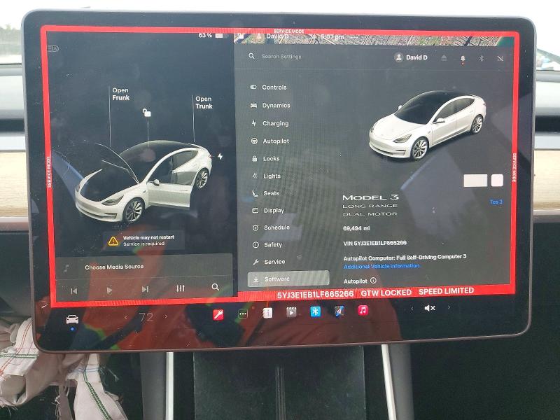 Auction sale of the 2020 Tesla Model 3, vin: 5YJ3E1EB1LF665266, lot number: 46335596