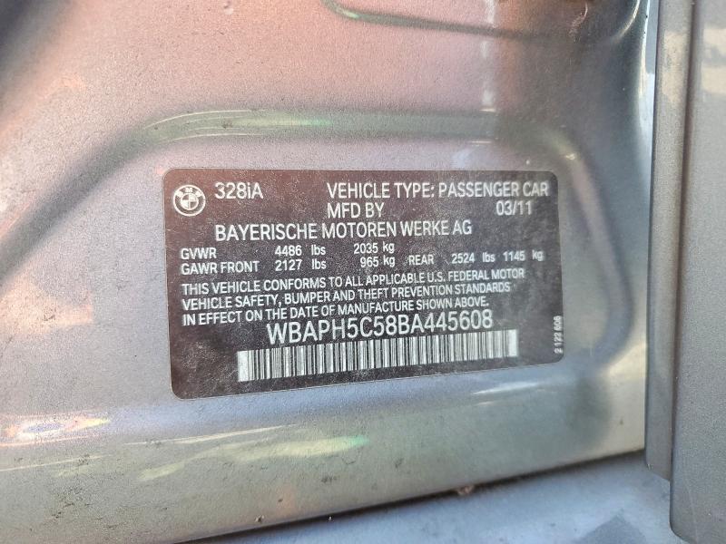 Aukcja sprzedaży 2011 Bmw 328, vin: WBAPH5C58BA445608, numer aukcji: 47116846