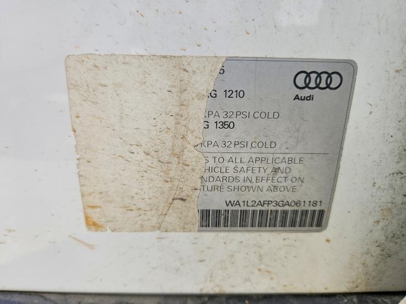 Продажа на аукционе авто 2016 Audi Q5, vin: WA1L2AFP3GA061181, номер лота: 46220066
