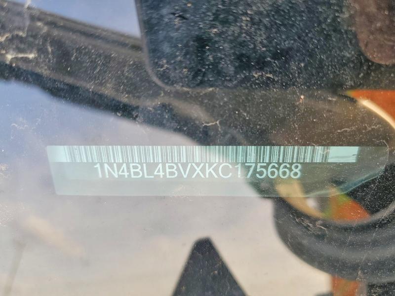 Aukcja sprzedaży 2019 Nissan Altima, vin: 1N4BL4BVXKC175668, numer aukcji: 79950785