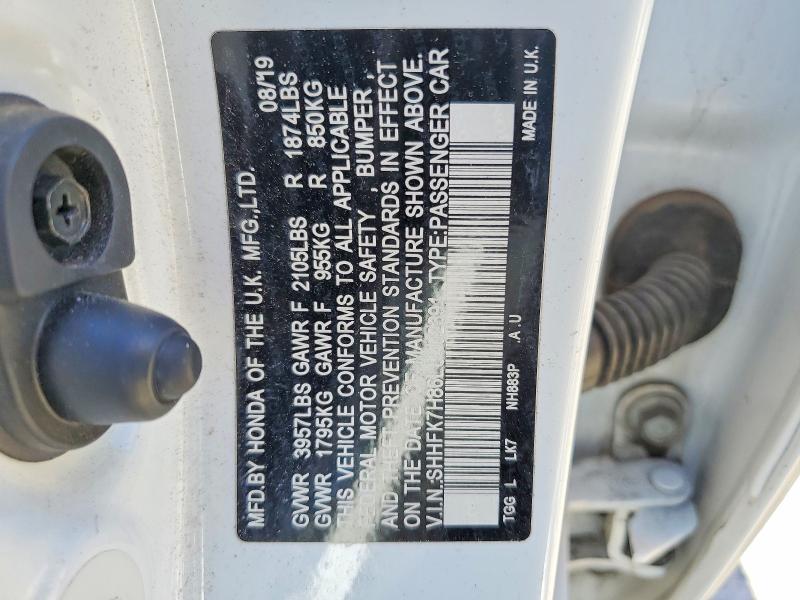 Aukcja sprzedaży 2020 Honda Civic, vin: SHHFK7H86LU402391, numer aukcji: 41709616