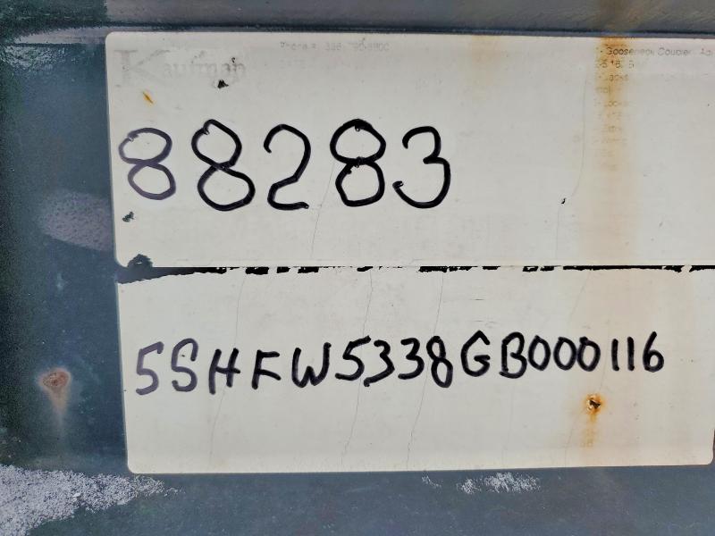 45477786 :رقم المزاد ، 5SHFW5338GB000116 vin ، 2016 Kaufman Unknown مزاد بيع
