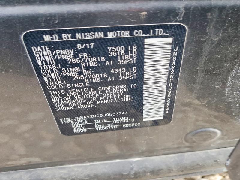 Aukcja sprzedaży 2018 Nissan Armada, vin: JN8AY2NC9J9553744, numer aukcji: 45704596