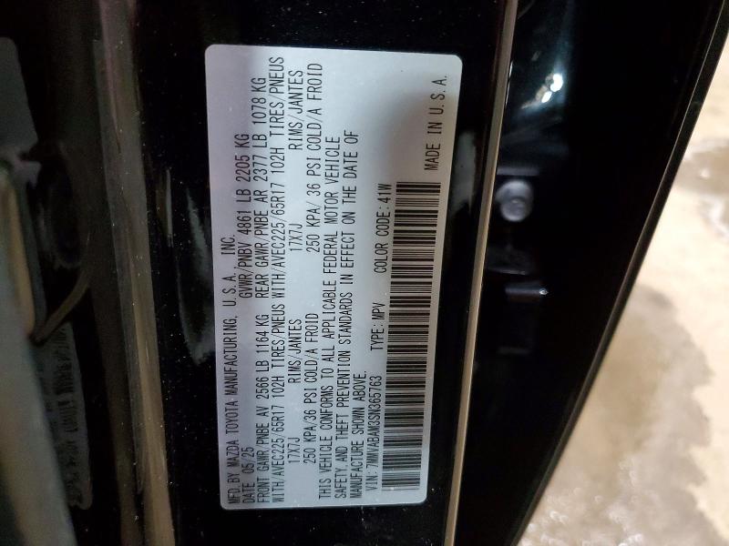 46286746 :رقم المزاد ، 7MMVABAM3SN365763 vin ، 2025 Mazda Cx-50 مزاد بيع