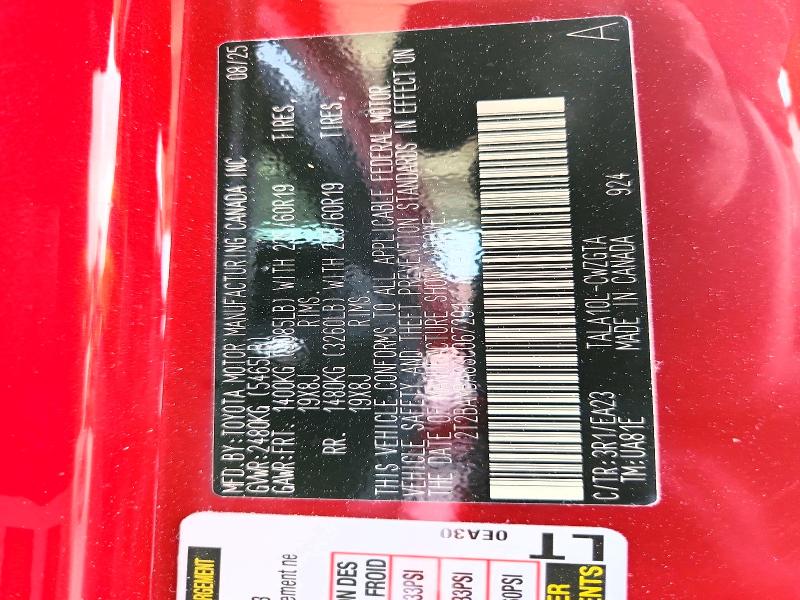 45831246 :رقم المزاد ، 2T2BAMBA8SC067291 vin ، 2025 Lexus Rx 350 مزاد بيع