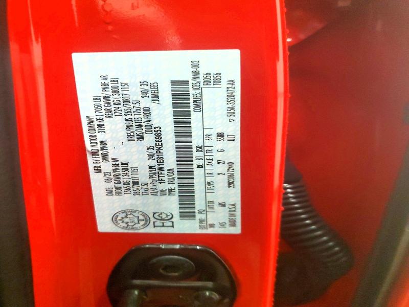2023 Ford F150 მანქანა იყიდება აუქციონზე, vin: 1FTFW1E81PKE69853, აუქციონის ნომერი: 48383046