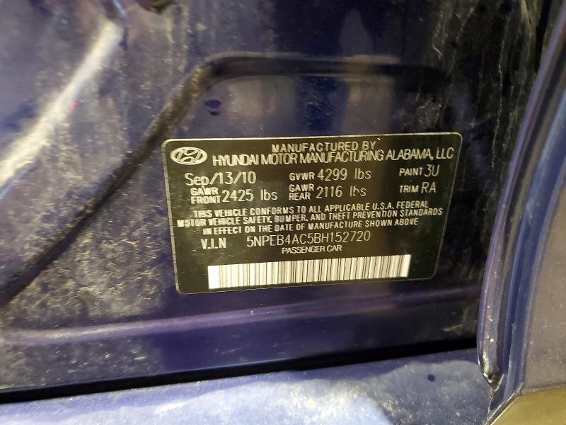 Aukcja sprzedaży 2011 Hyundai Sonata, vin: 5NPEB4AC5BH152720, numer aukcji: 45688226