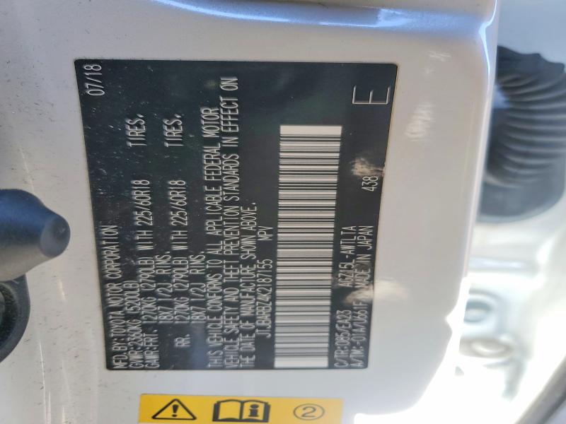 45955356 :رقم المزاد ، JTJBARBZ4K2187155 vin ، 2019 Lexus Nx 300 مزاد بيع