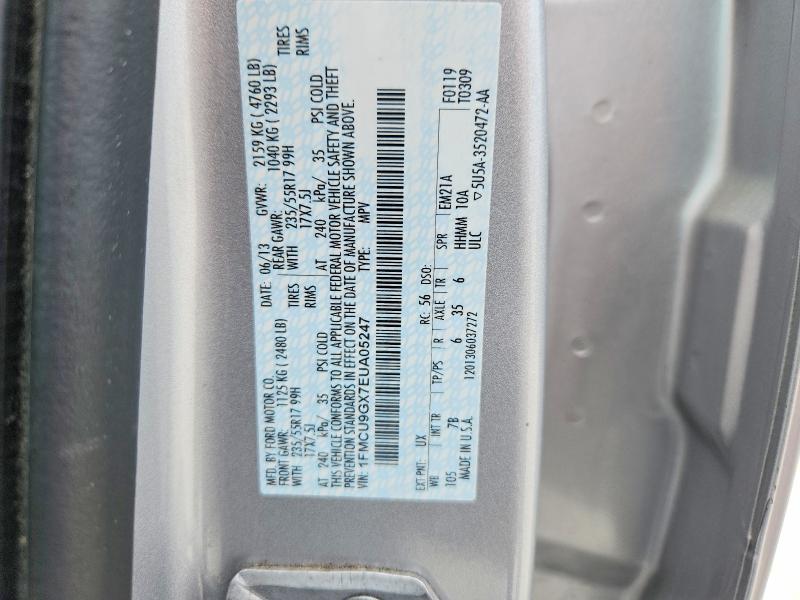 Aukcja sprzedaży 2014 Ford Escape, vin: 1FMCU9GX7EUA05247, numer aukcji: 45572636