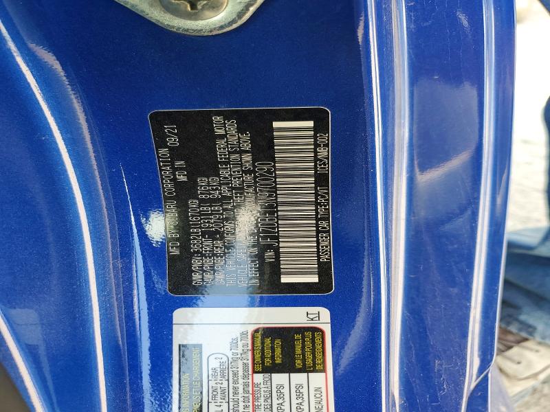 Продаж на аукціоні авто 2022 Subaru Brz, vin: JF1ZDBE13N9700290, номер лоту: 46784896