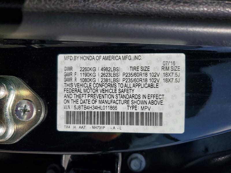 2017 Acura Rdx მანქანა იყიდება აუქციონზე, vin: 5J8TB4H34HL011866, აუქციონის ნომერი: 79931705