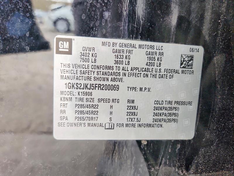 Продажа на аукционе авто 2015 Gmc Yukon Xl, vin: 1GKS2JKJ5FR200069, номер лота: 48065386