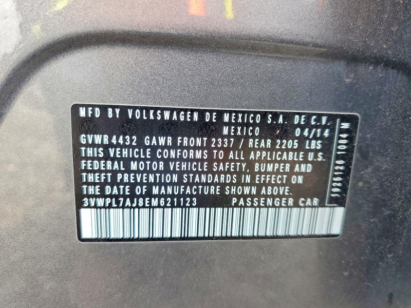 Продаж на аукціоні авто 2014 Volkswagen Jetta, vin: 3VWPL7AJ8EM621123, номер лоту: 47624726