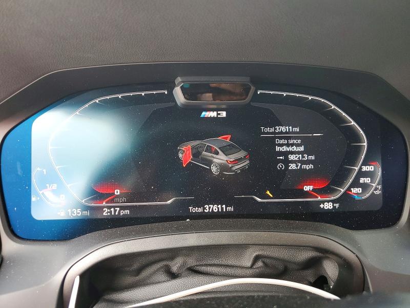 2022 Bmw M3 მანქანა იყიდება აუქციონზე, vin: WBS33AY0XNFM81189, აუქციონის ნომერი: 79813695