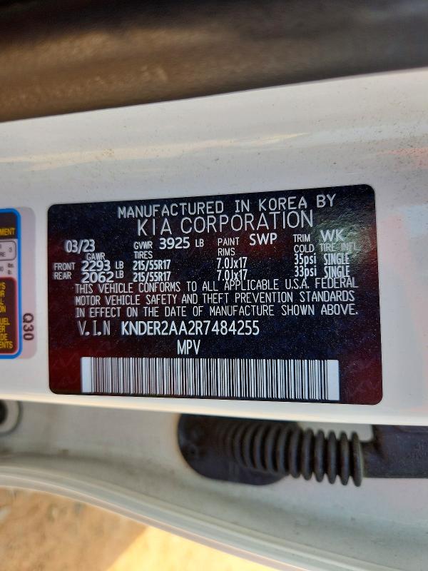 48015156 :رقم المزاد ، KNDER2AA2R7484255 vin ، 2024 Kia Seltos مزاد بيع