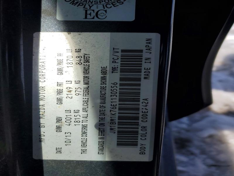 Aukcja sprzedaży 2014 Mazda 3, vin: JM1BM1K76E1130556, numer aukcji: 47357386