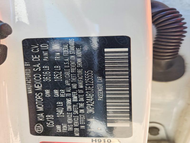 Продаж на аукціоні авто 2018 Kia Rio, vin: 3KPA24AB1JE125555, номер лоту: 47653116