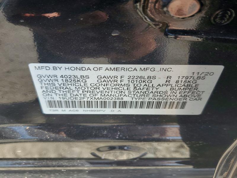 Aukcja sprzedaży 2021 Acura Ilx, vin: 19UDE2F7XMA002388, numer aukcji: 79654985