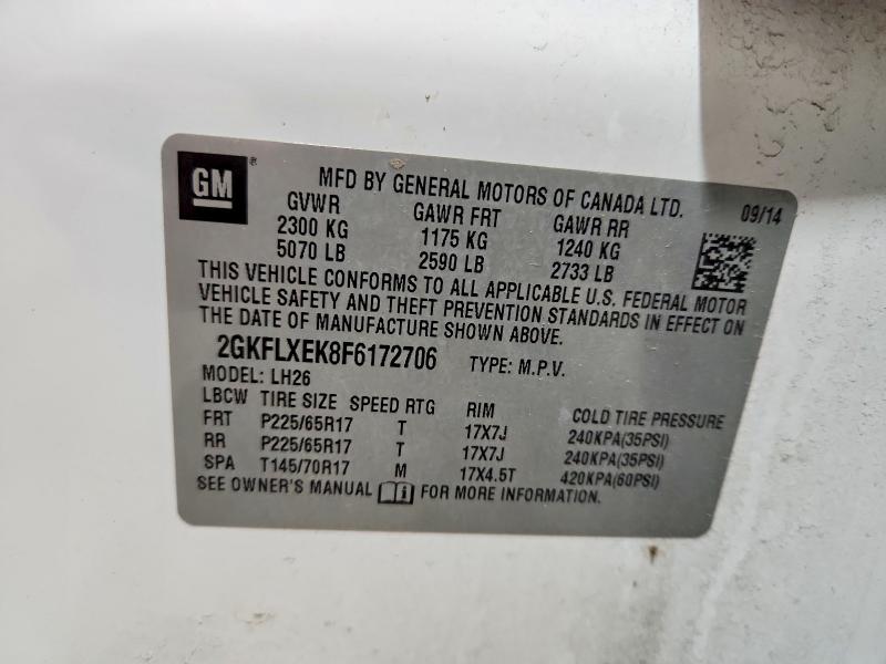 45935116 :رقم المزاد ، 2GKFLXEK8F6172706 vin ، 2015 Gmc Terrain مزاد بيع
