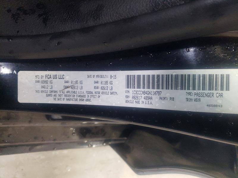 Aukcja sprzedaży 2016 Chrysler 200, vin: 1C3CCCAB4GN110797, numer aukcji: 46007876