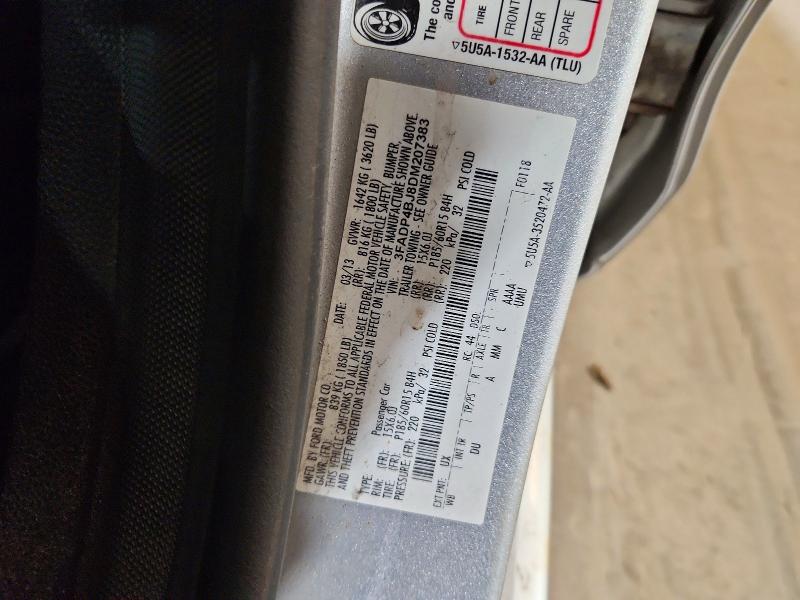 2013 Ford Fiesta მანქანა იყიდება აუქციონზე, vin: 3FADP4BJ8DM207383, აუქციონის ნომერი: 47724526
