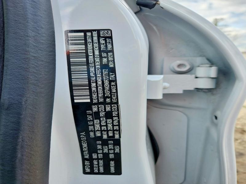Продаж на аукціоні авто 2024 Alfa Romeo Stelvio, vin: ZASPAKBN9R7D77972, номер лоту: 41626696