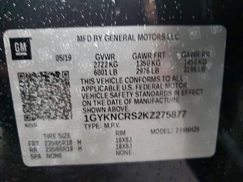 Aukcja sprzedaży 2019 Cadillac Xt5, vin: 1GYKNCRS2KZ275877, numer aukcji: 45789866