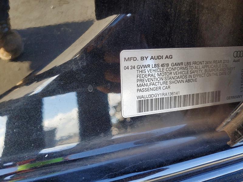 Aukcja sprzedaży 2024 Audi S3, vin: WAUJ3DGY1RA136141, numer aukcji: 79765245