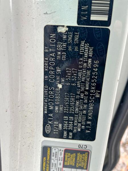 48525966 :رقم المزاد ، KNDMB5C18K6525496 vin ، 2019 Kia Sedona مزاد بيع