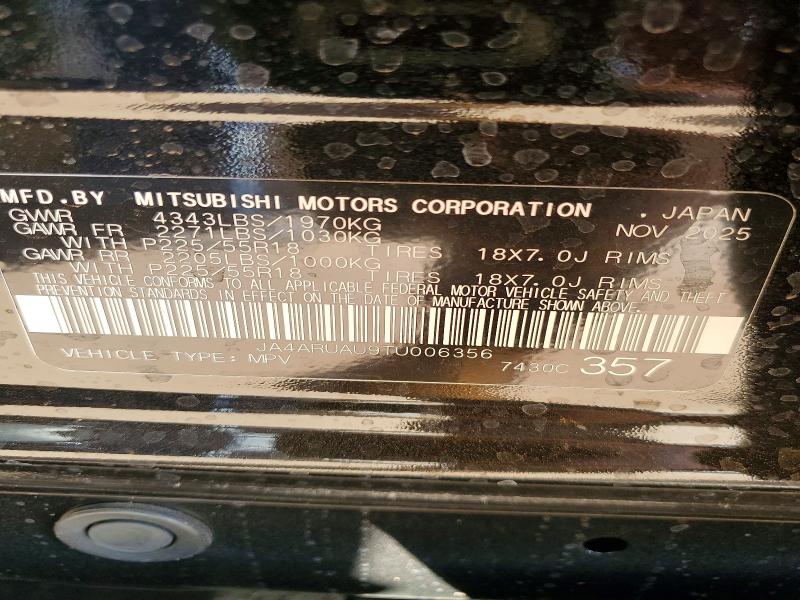 Продаж на аукціоні авто 2026 Mitsubishi Outlander Sport, vin: JA4ARUAU9TU006356, номер лоту: 79749795
