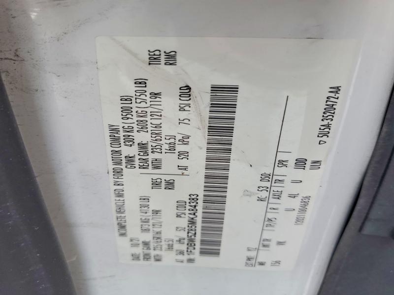 Продажа на аукционе авто 2021 Ford Transit, vin: 1FDBW5Z85MKA84383, номер лота: 79994995