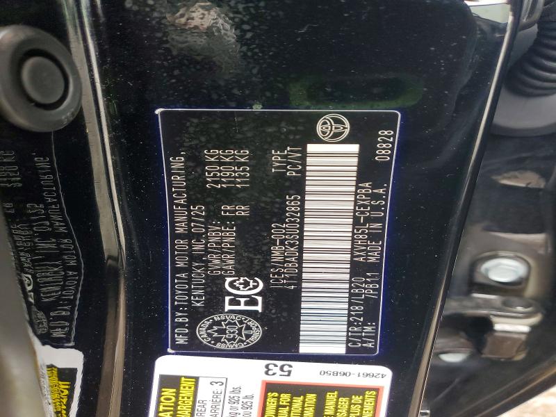 79891115 :رقم المزاد ، 4T1DBADK3SU032865 vin ، 2025 Toyota Camry مزاد بيع