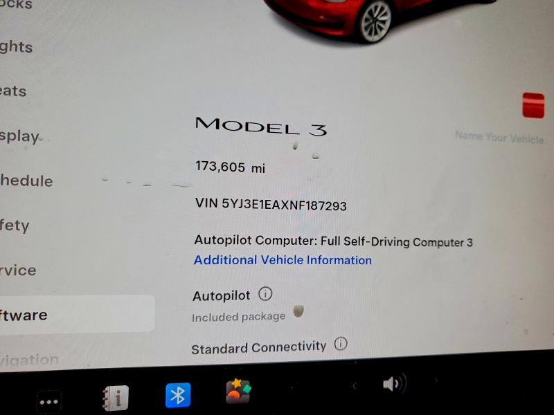Продажа на аукционе авто 2022 Tesla Model 3, vin: 5YJ3E1EAXNF187293, номер лота: 45837126