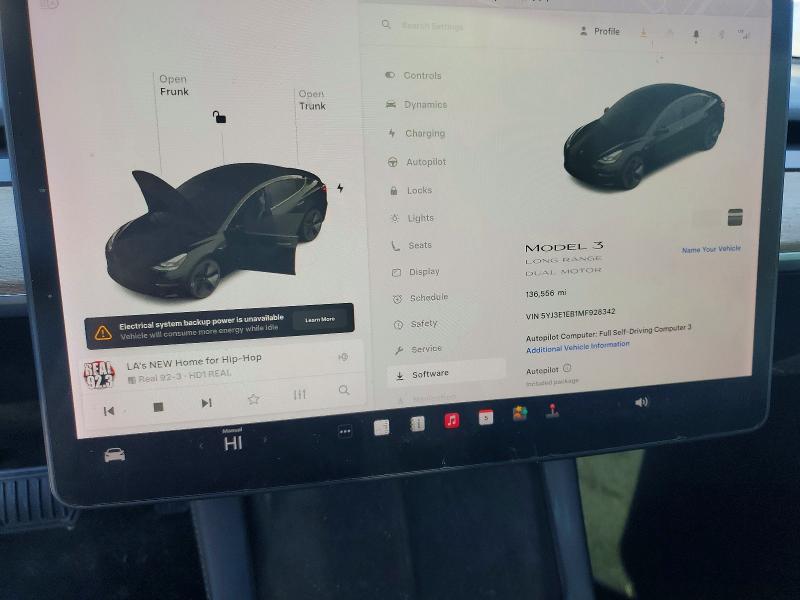Aukcja sprzedaży 2021 Tesla Model 3, vin: 5YJ3E1EB1MF928342, numer aukcji: 79813035