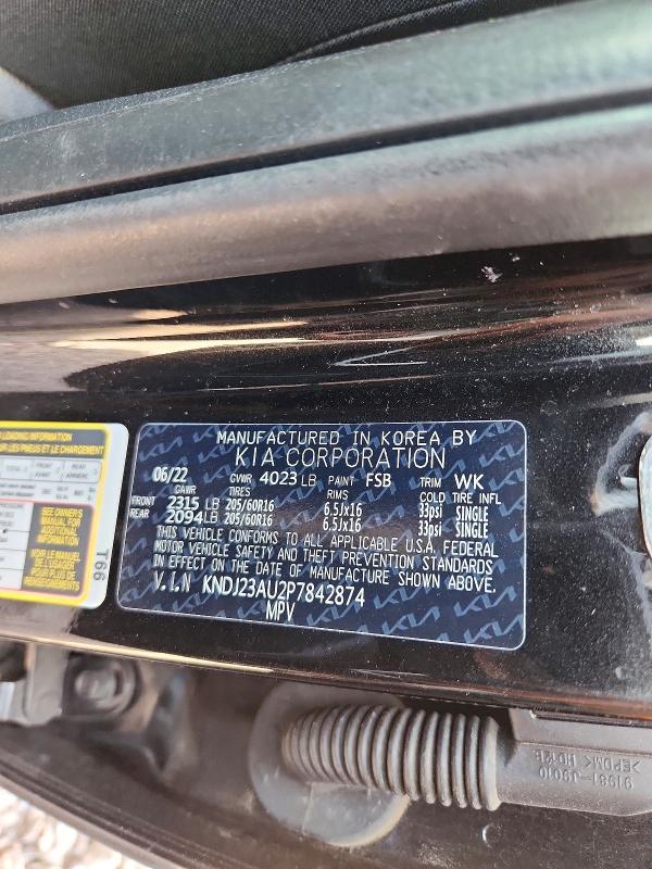 79905615 :رقم المزاد ، KNDJ23AU2P7842874 vin ، 2023 Kia Soul مزاد بيع