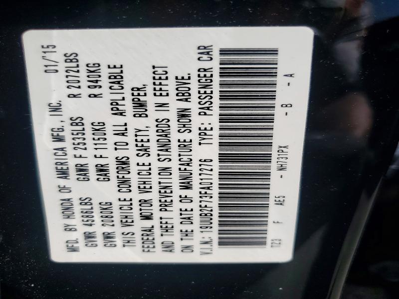 Продаж на аукціоні авто 2015 Acura Tlx, vin: 19UUB2F73FA017276, номер лоту: 41724506