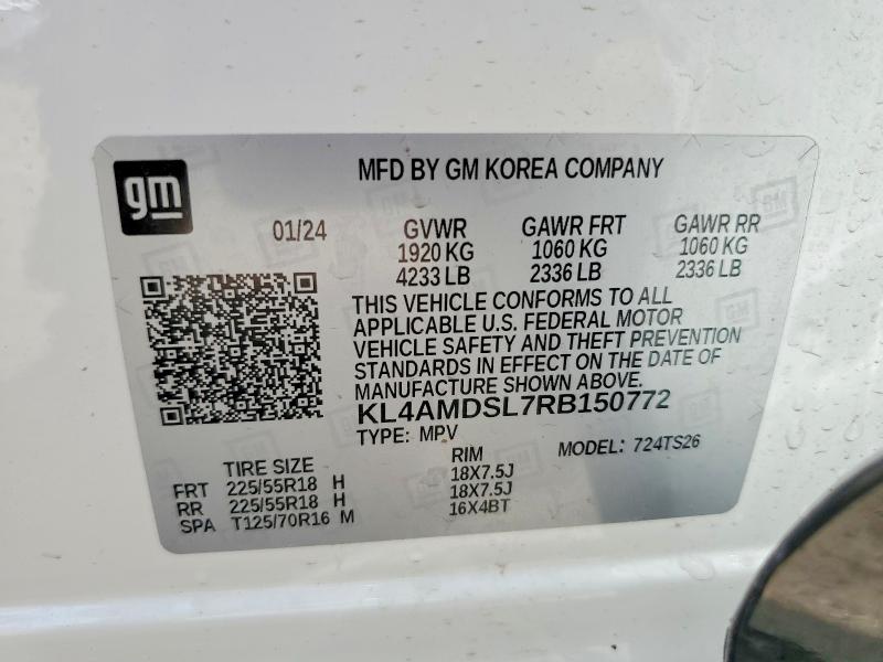 Продажа на аукционе авто 2024 Buick Encore Gx, vin: KL4AMDSL7RB150772, номер лота: 47607546
