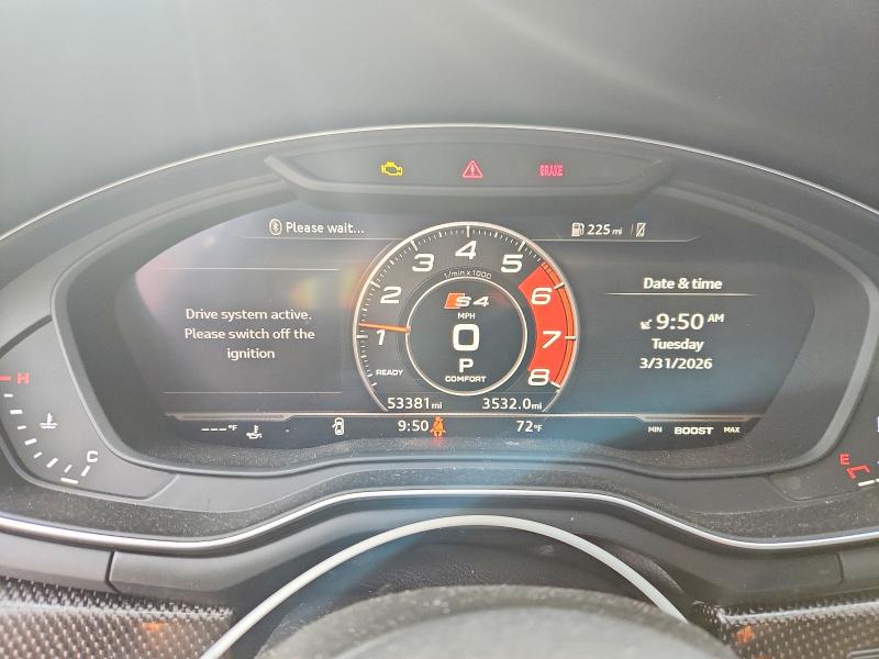 47615246 :رقم المزاد ، WAUB4AF43JA126813 vin ، 2018 Audi S4 مزاد بيع