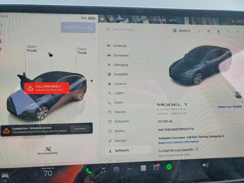 Продажа на аукционе авто 2024 Tesla Model Y, vin: 7SAYGDEE7RF087178, номер лота: 78825755