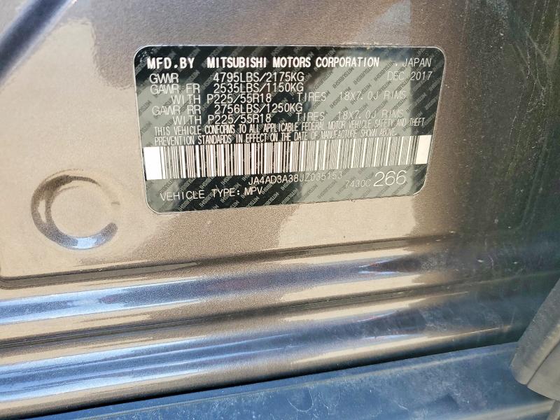 Продаж на аукціоні авто 2018 Mitsubishi Outlander, vin: JA4AD3A38JZ035153, номер лоту: 41999636
