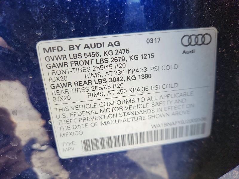 Продажа на аукционе авто 2018 Audi Q5, vin: WA1BNAFY8J2009106, номер лота: 45916166