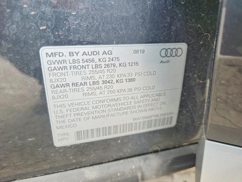 Aukcja sprzedaży 2020 Audi Q5, vin: WA1BNAFY9L2003351, numer aukcji: 47334836