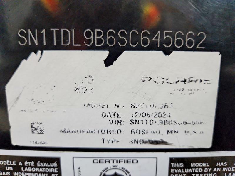 2025 Polaris Matryx მანქანა იყიდება აუქციონზე, vin: SN1TDL9B6SC645662, აუქციონის ნომერი: 47045376
