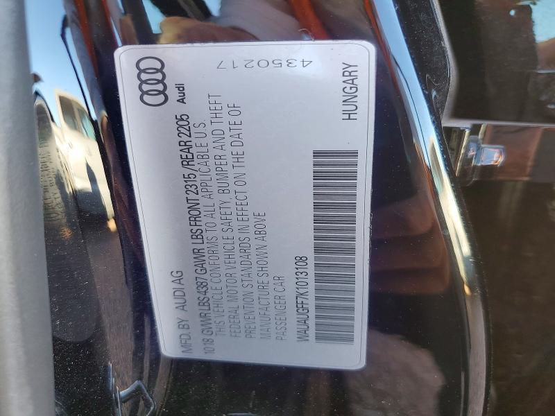 Продаж на аукціоні авто 2019 Audi A3, vin: WAUAUGFF7K1013108, номер лоту: 47286806